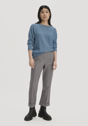 Pullover Relaxed aus Bio-Schurwolle mit Cashmere - 1