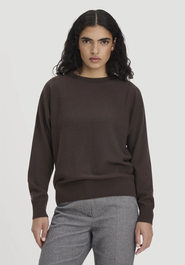 Pullover Relaxed aus Bio-Schurwolle mit Cashmere