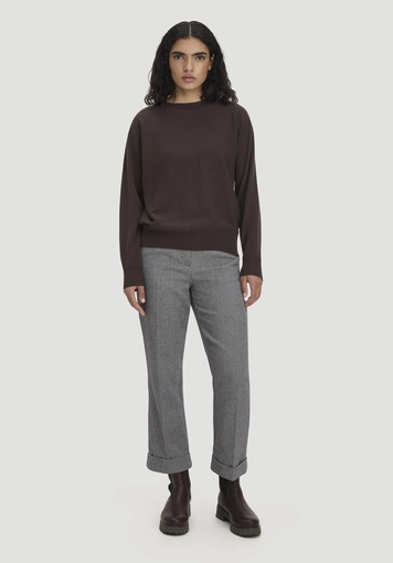 Pullover Relaxed aus Bio-Schurwolle mit Cashmere - 1