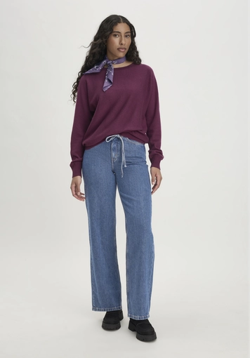 Pullover Relaxed aus Bio-Schurwolle mit Cashmere - 1