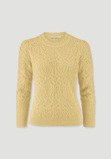 Regular-size pullover made of pure alpaca