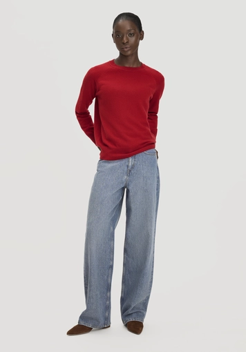 Relaxed BETTER RECYCLING pullover made from cashmere with recycled content - 1