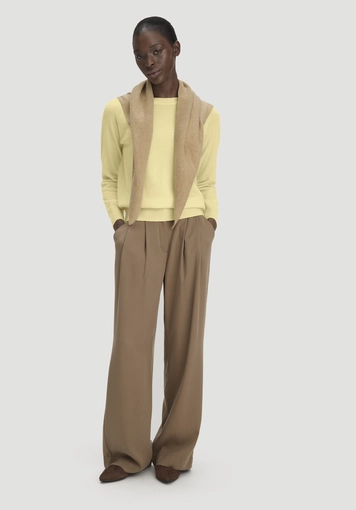 Relaxed BETTER RECYCLING pullover made from cashmere with recycled content - 1