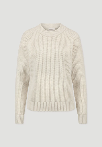 Strick Pullover Relaxed aus Bio-Baumwolle mit recycelter Wolle Strick Pullover Relaxed aus Bio-Baumwolle mit recycelter Wolle