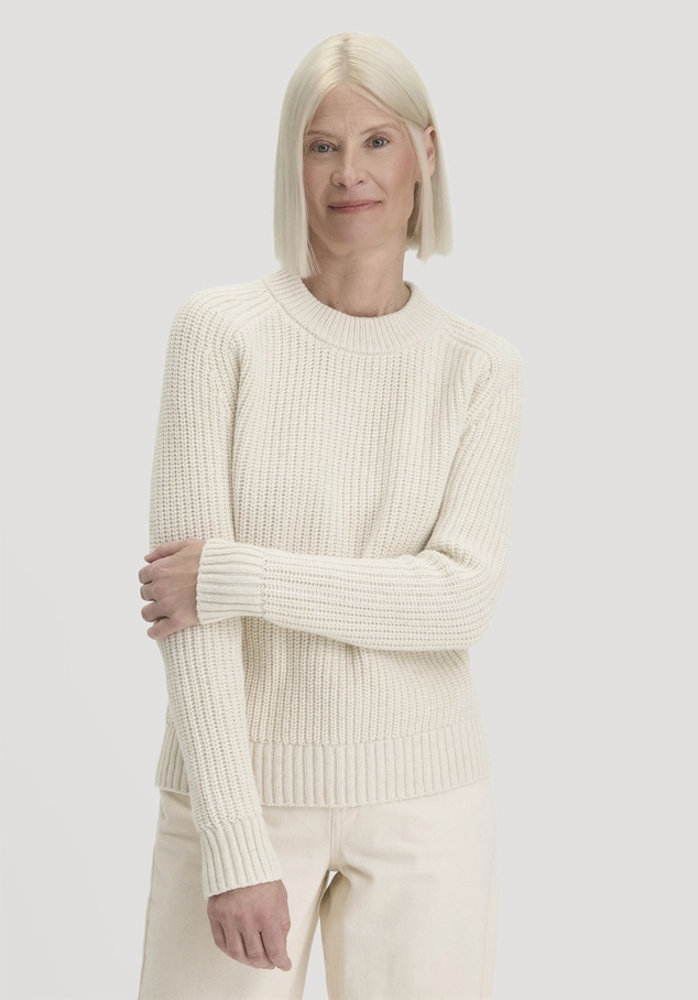 Strick Pullover Relaxed aus Bio-Baumwolle mit recycelter Wolle