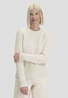 Strick Pullover Relaxed aus Bio-Baumwolle mit recycelter Wolle