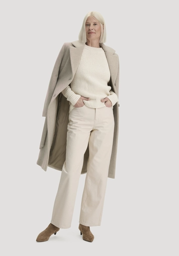 Strick Pullover Relaxed aus Bio-Baumwolle mit recycelter Wolle - 1