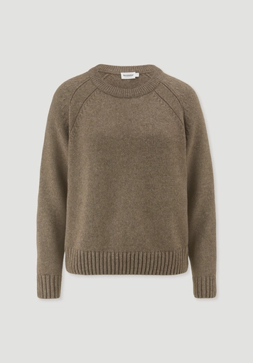 Strick Pullover Relaxed aus Bio‑Baumwolle, recycelter Wolle und Schurwolle Strick Pullover Relaxed aus Bio‑Baumwolle, recycelter Wolle und Schurwolle