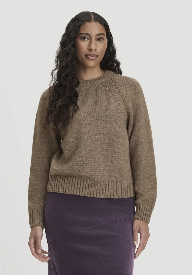 Strick Pullover Relaxed aus Wolle mit Bio-Baumwolle