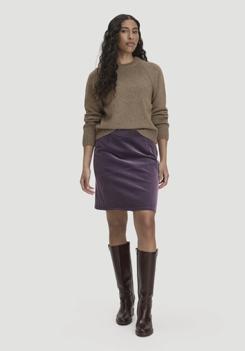 Relaxed knitted pullover made from organic cotton, recycled wool and virgin wool - 1