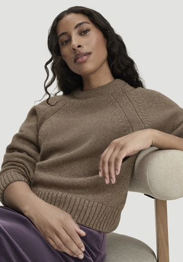 Strick Pullover Relaxed aus Wolle mit Bio-Baumwolle - 3