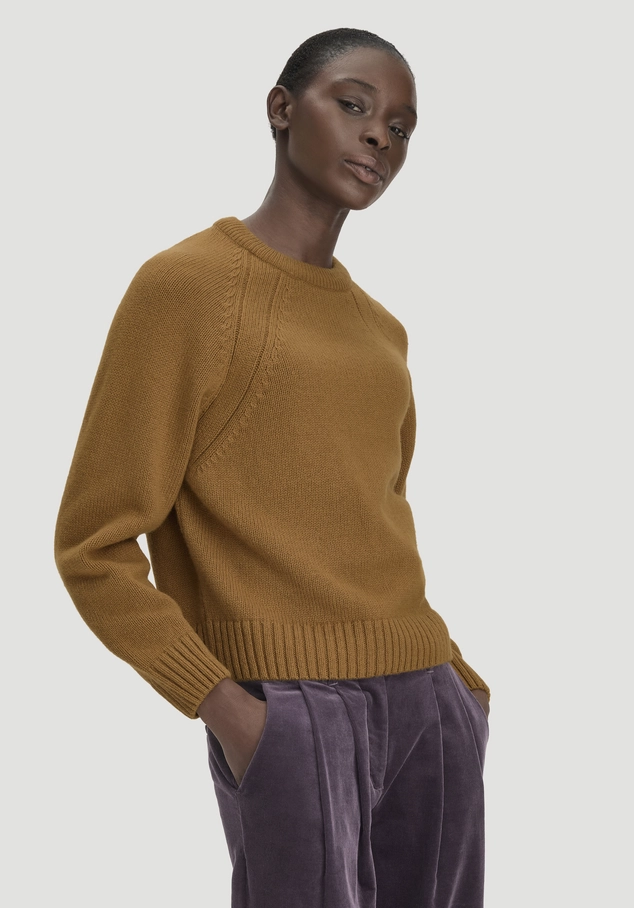 Strick Pullover Relaxed aus Schurwolle und Bio-Baumwolle