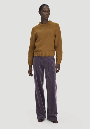 Strick Pullover Relaxed aus Schurwolle und Bio-Baumwolle - 1