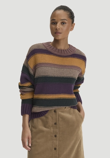 Pullover Oversize aus Schurwolle und Bio-Baumwolle - 0