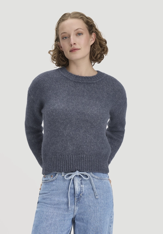 Pullover Relaxed aus Alpaka mit Bio-Baumwolle