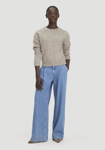 Strick Pullover Relaxed aus Alpaka mit Bio-Baumwolle - 1