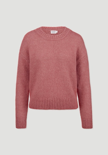 Relaxed knit sweater made of alpaca with organic cotton - 4