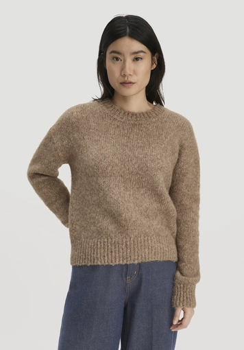 Strick Pullover Relaxed aus Alpaka mit Bio-Baumwolle - 0