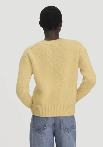 Relaxed knit sweater made of alpaca with organic cotton - 2