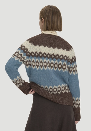Stick Pullover Relaxed aus Alpaka und Bio-Baumwolle - 2