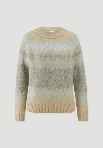 Stick Pullover Relaxed aus Alpaka und Bio-Baumwolle - 4