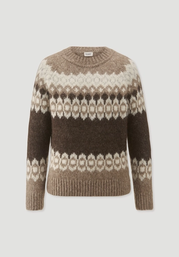 Stick Pullover Relaxed aus Alpaka und Bio-Baumwolle - 4