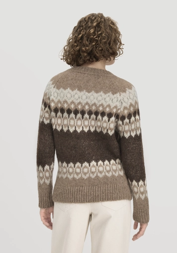 Stick Pullover Relaxed aus Alpaka und Bio-Baumwolle - 2