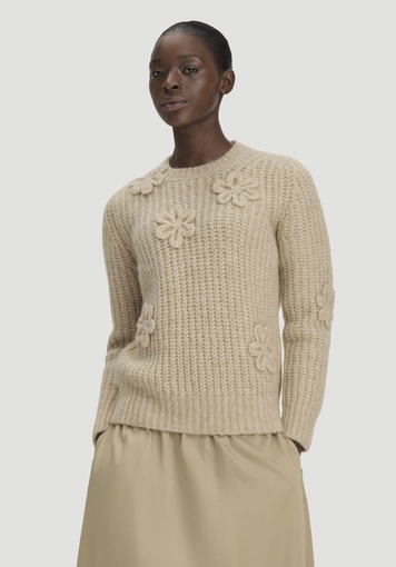 Strick Pullover Relaxed aus Alpaka mit Bio-Baumwolle - 0