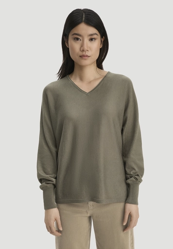 Pullover Oversize aus TENCEL™ Lyocell und Bio-Baumwolle - 0