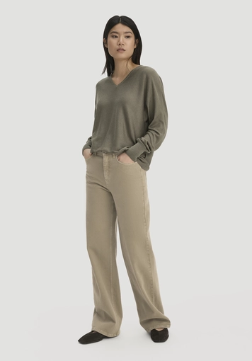 Pullover Oversize aus TENCEL™ Lyocell und Bio-Baumwolle - 1