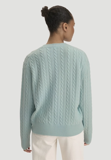Pullover Oversize aus Bio-Schurwolle mit Cashmere - 2