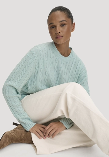 Pullover Oversize aus Bio-Schurwolle mit Cashmere - 4
