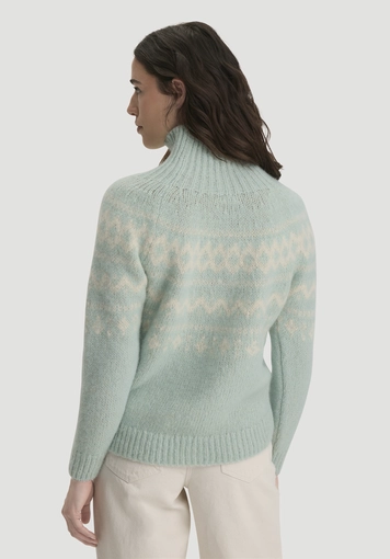 Rollkragenpullover Relaxed aus Alpaka und Bio-Baumwolle - 2