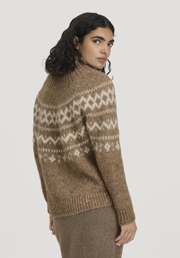 Rollkragenpullover Relaxed aus Alpaka und Bio-Baumwolle - 2