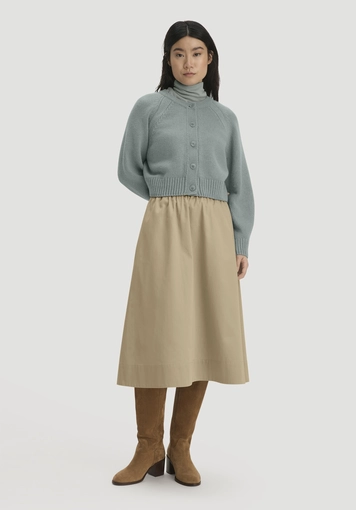 Strick Jacke Relaxed Cropped aus Bio-Merinowolle mit Bio-Baumwolle - 1