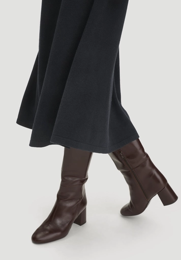 Knit Midi Skirt Regular made of organic merino wool with cashmere - 2