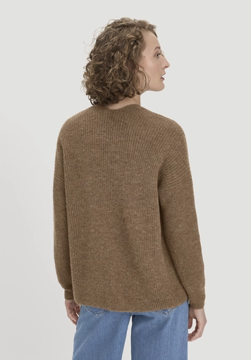 Oversized knitted jacket made of pure alpaca - 1