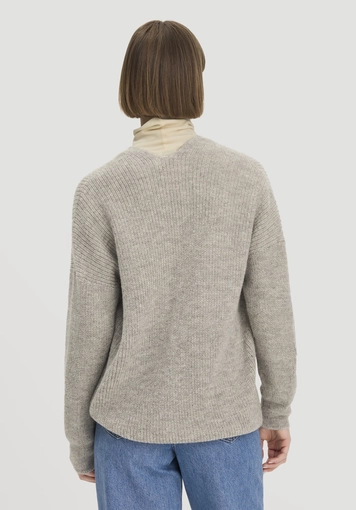 Strick Jacke Oversize aus reinem Alpaka - 2