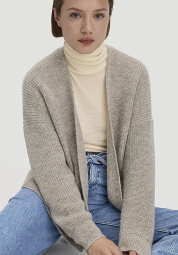 Strick Jacke Oversize aus reinem Alpaka - 3