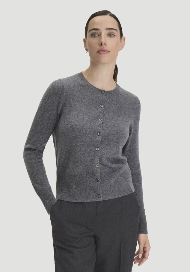 Strick Jacke Regular BETTER RECYCLING aus reinem Cashmere