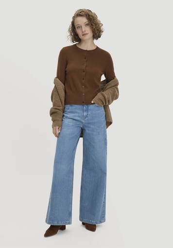 Strick Jacke Regular aus Cashmere mit Recyclinganteil - 1