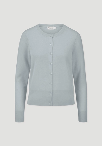 Regular knit jacket made from cashmere with recycled content Regular knit jacket made from cashmere with recycled content