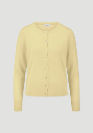 Regular knit jacket made from cashmere with recycled content Regular knit jacket made from cashmere with recycled content