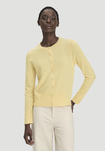 Strick Jacke Regular aus Cashmere mit Recyclinganteil - 0