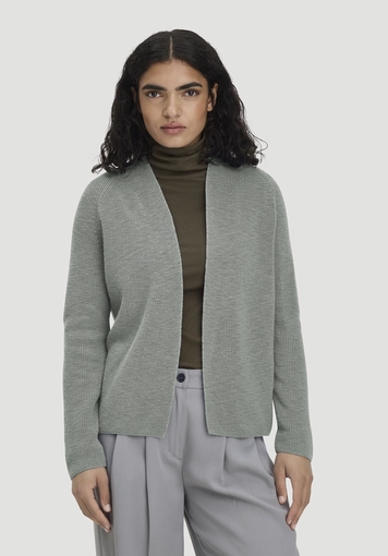 Strick Jacke Regular aus reiner Bio-Baumwolle - 0
