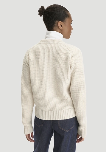 Strickjacke Relaxed aus Bio-Baumwolle mit recycelter Wolle - 2