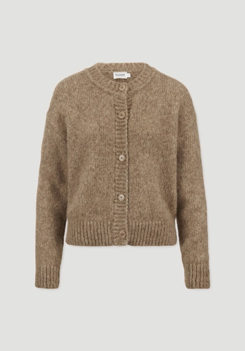 Relaxed cardigan made from alpaca and organic cotton - 4
