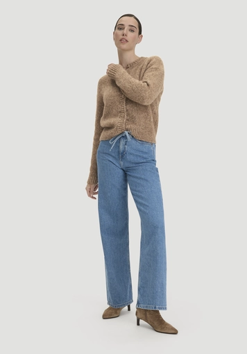 Strickjacke Relaxed aus Alpaka und Bio-Baumwolle - 1