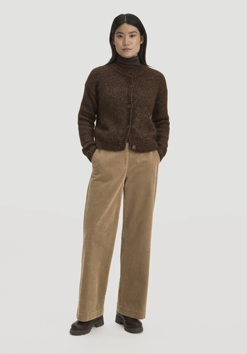 Strickjacke Relaxed aus Alpaka und Bio-Baumwolle - 1