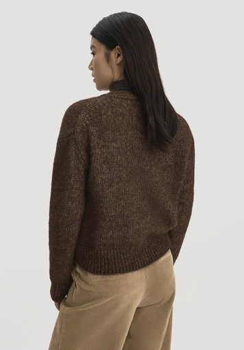 Strickjacke Relaxed aus Alpaka und Bio-Baumwolle - 2